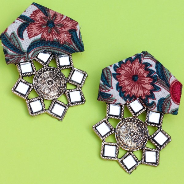 Floral Mirror Studs